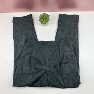 Nancy Bolen City Girl Green Pleated Dress Pants Vintage Women Size 10